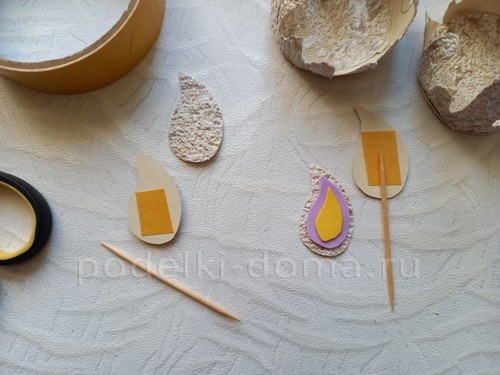 Как сделать свечу из картона и фоамирана — 3 МК Как сделать свечу из картона и фоамирана — 3 МК