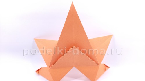 Кленовый лист из бумаги, оригами