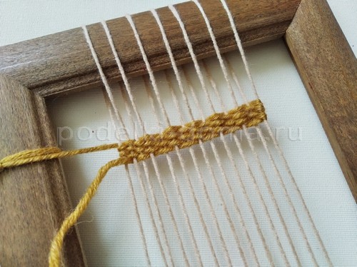 Тканая салфетка без станка