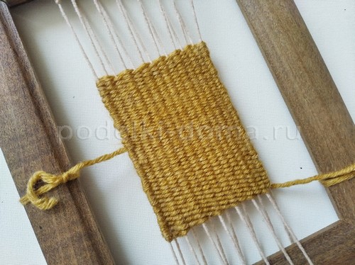 Тканая салфетка без станка