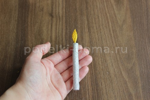 Как сделать свечу из картона и фоамирана — 3 МК Как сделать свечу из картона и фоамирана — 3 МК