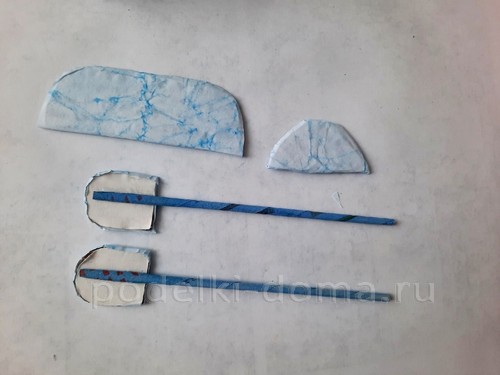 Лодочка-конфетница из бумажной лозы