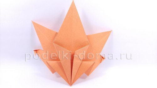 Кленовый лист из бумаги, оригами