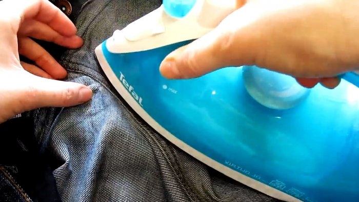 Как зашить потертость между штанин на джинсах Как зашить потертость между штанин на джинсах