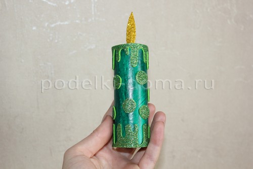 Как сделать свечу из картона и фоамирана — 3 МК Как сделать свечу из картона и фоамирана — 3 МК
