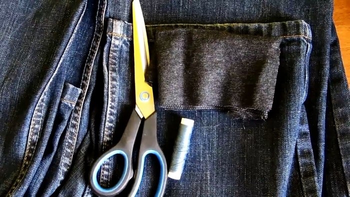 Как зашить потертость между штанин на джинсах Как зашить потертость между штанин на джинсах