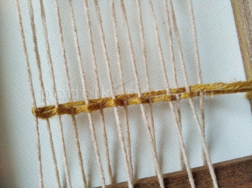 Тканая салфетка без станка