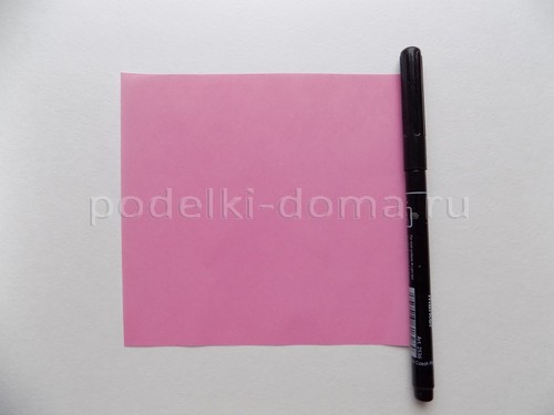 Зайчик из бумаги (оригами)