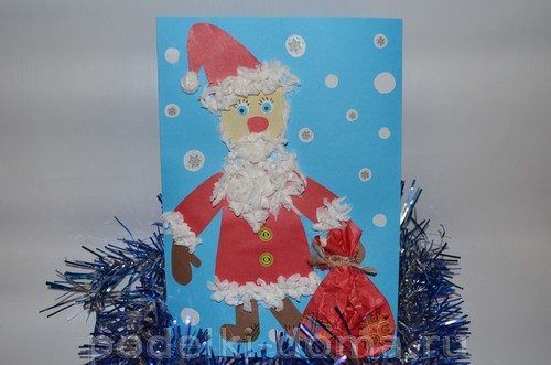 Новогодняя открытка «Окошко»