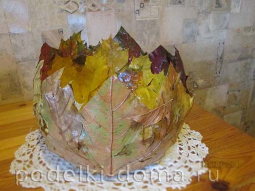 Кленовый лист из бумаги, оригами