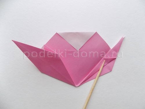 Зайчик из бумаги (оригами)