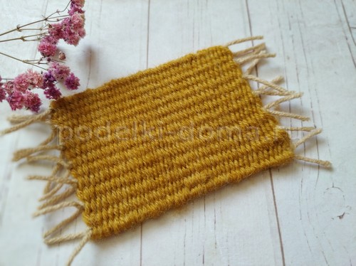 Тканая салфетка без станка