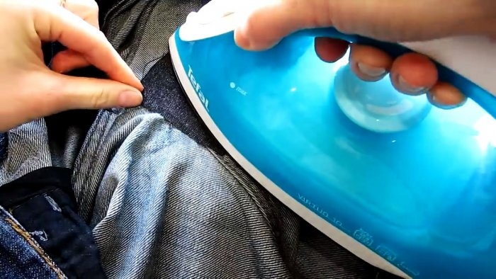 Как зашить потертость между штанин на джинсах Как зашить потертость между штанин на джинсах