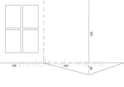 Новогодняя открытка «Окошко»
